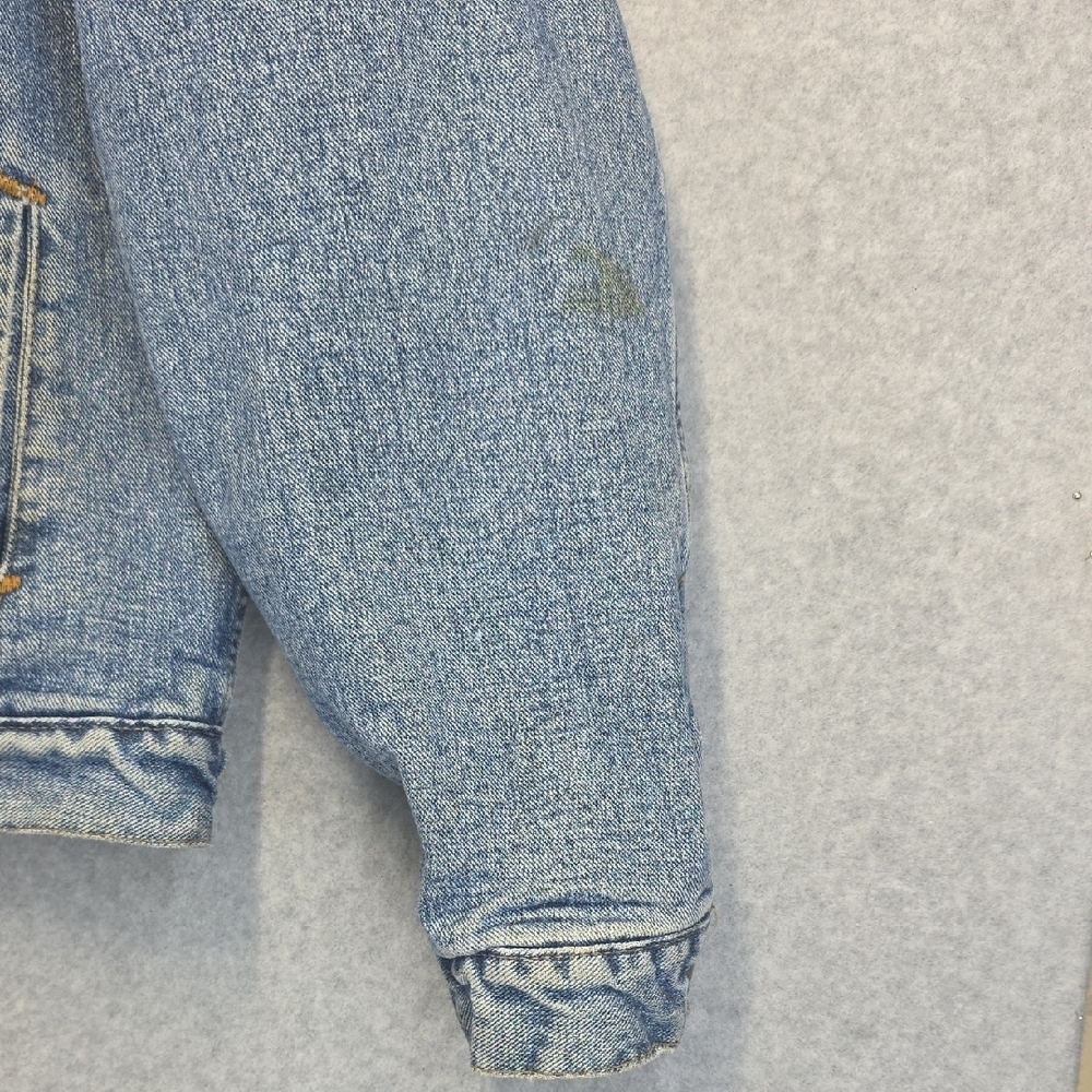 Vintage Levi’s Sherpa Lined Denim Trucker Jacket Made in USA Size L - Picture 3 of 16